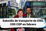Subsidio de transporte de $150,000 COP en febrero: quién aplica y cómo reclamarlo