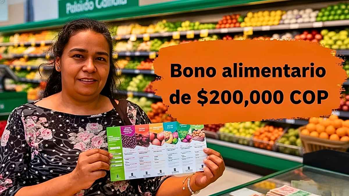 Bono alimentario de $200,000 COP: inscripciones abiertas y fecha límite de entrega en enero