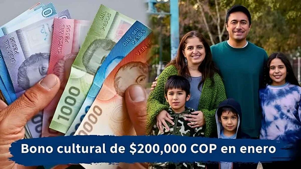 Bono cultural de $200,000 COP en enero: requisitos simples y día confirmado de pago