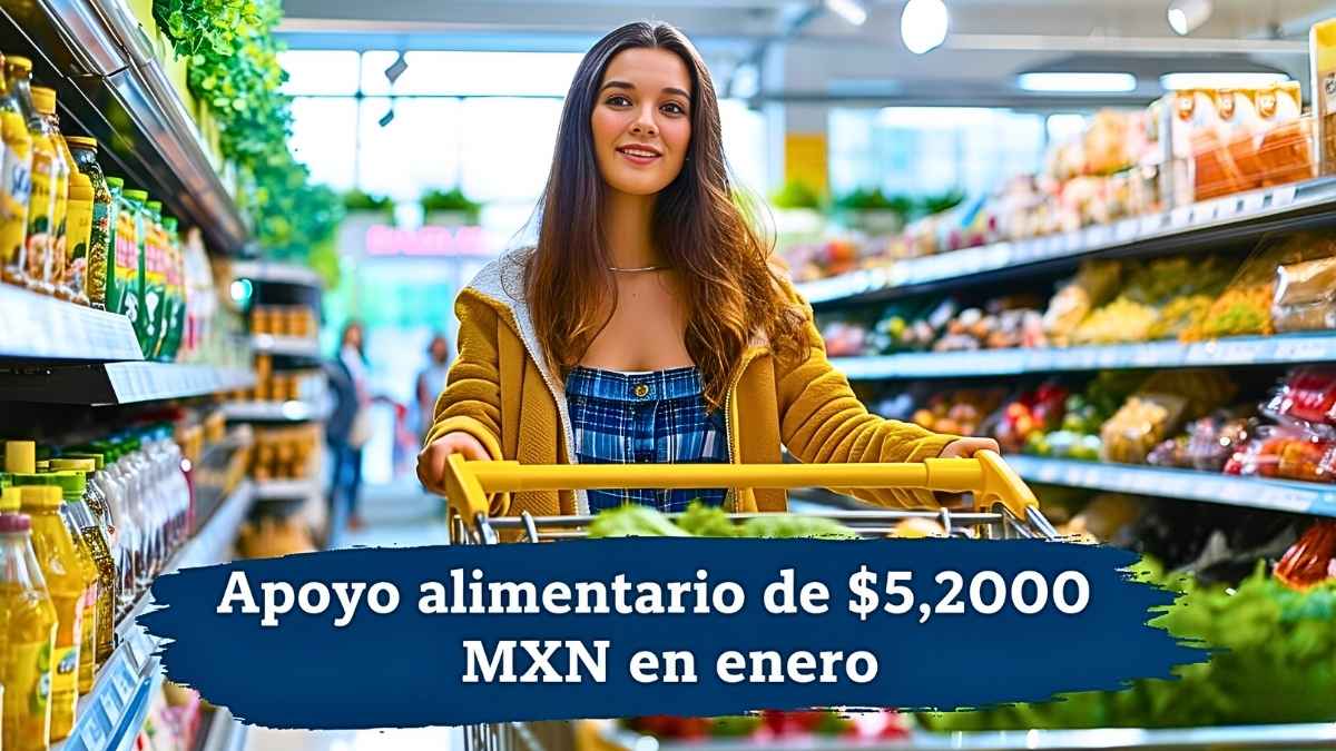 Apoyo alimentario de $5,200 MXN en enero: quién lo recibe y cómo registrarse en línea