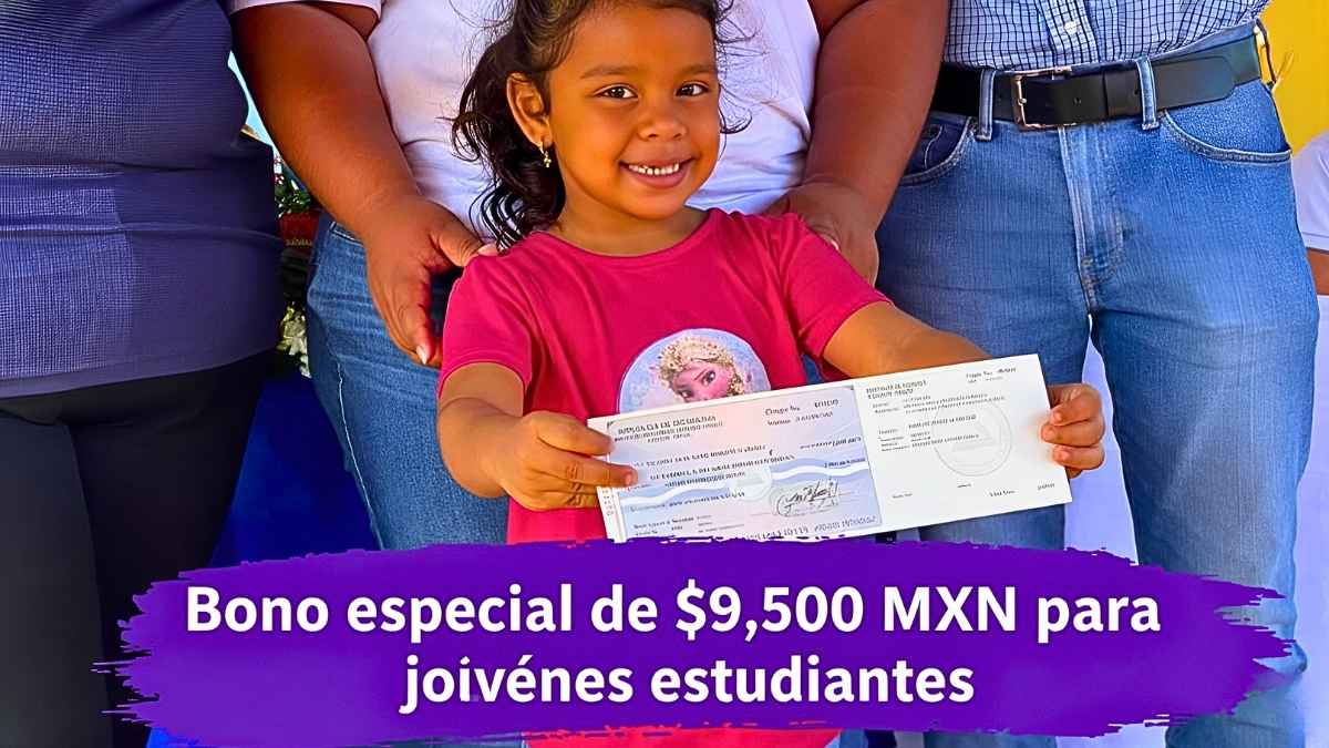 Bono especial de $9,500 MXN para jóvenes estudiantes: inscripciones abiertas hasta el 29 de febrero