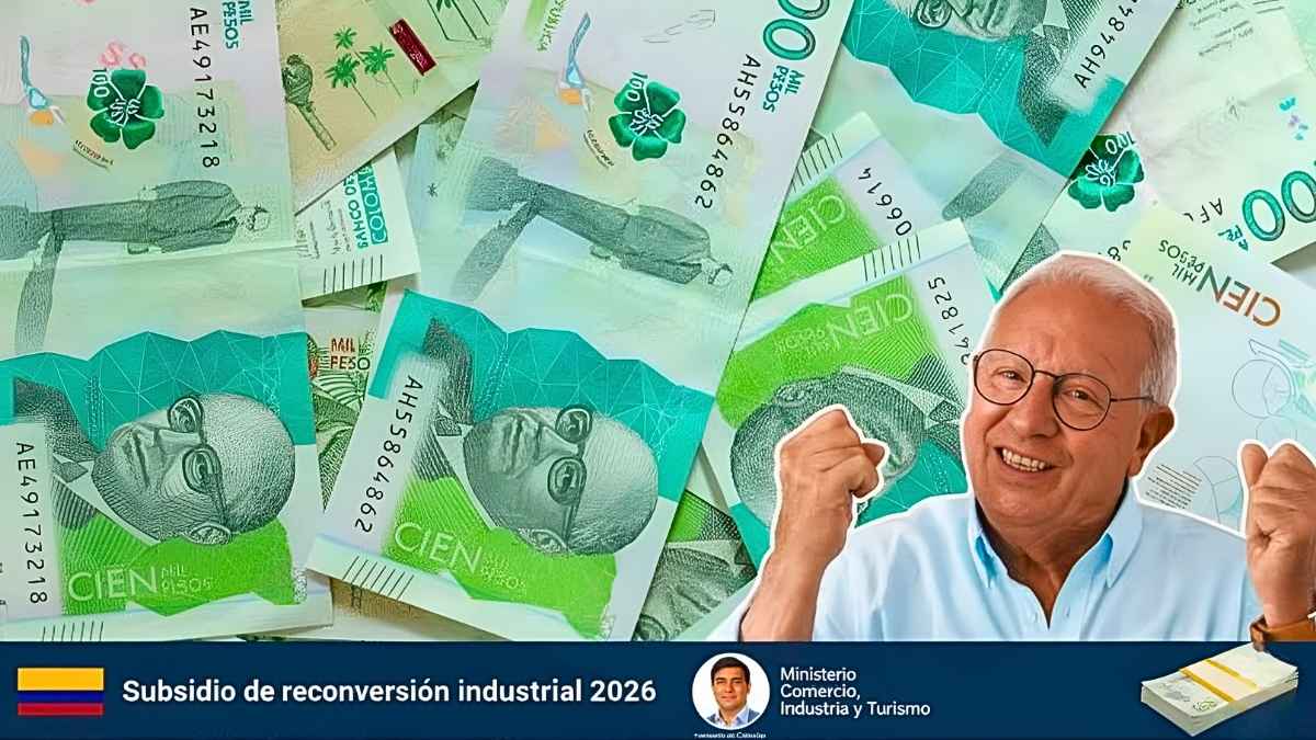 Subsidio de reconversión industrial 2026: apoyos de $3.000.000, cómo inscribirse y fechas de pago