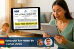 Ayuda por hijo menor de 3 años 2026: €100 mensuales, requisitos y fechas de ingreso